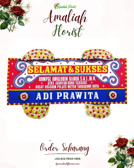 Papan Bunga Ucapan Selamat Malaka